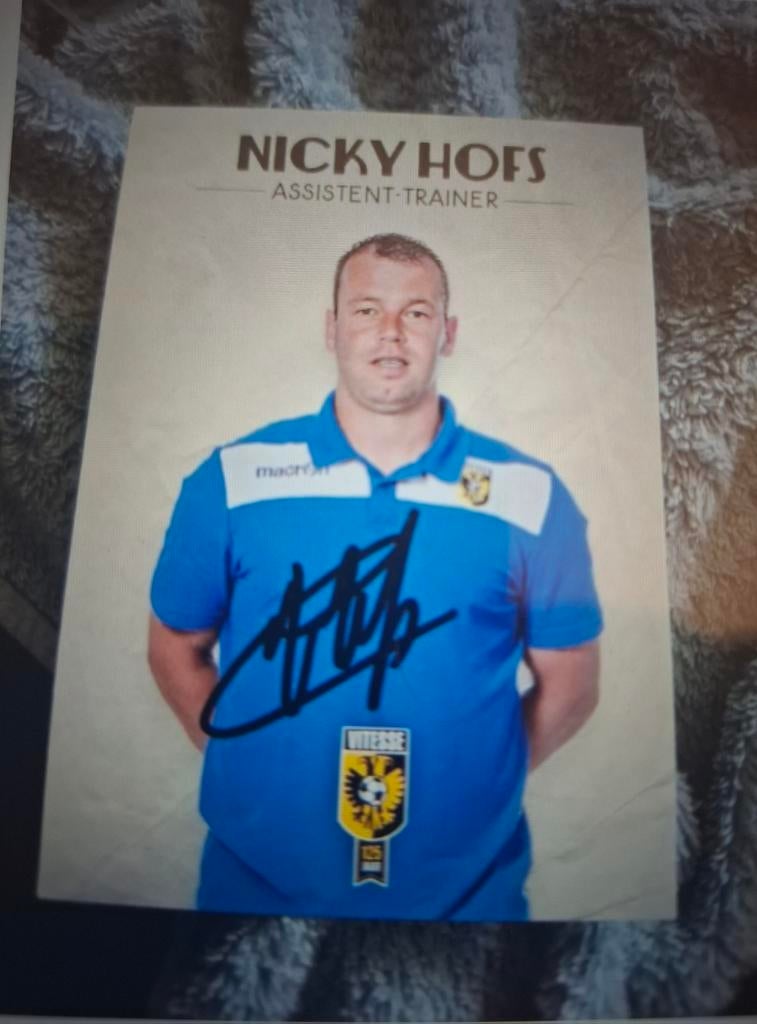 Spelerskaart Nicky Hofs, Verzamelen, Ophalen of Verzenden, Nieuw, Vitesse, Spelerskaart