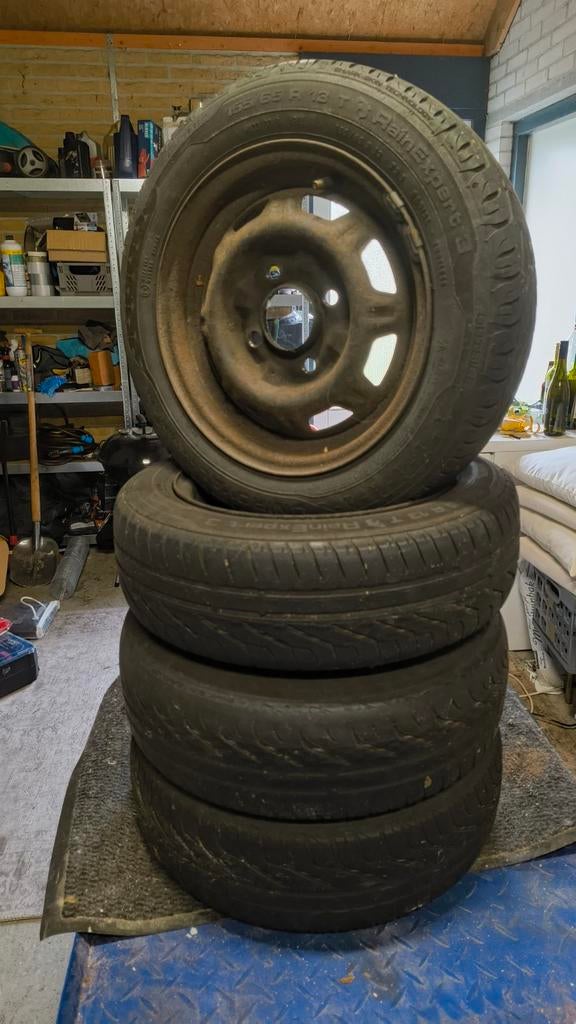 Originele Nissan / Datsun Cherry N12 stalen velgen - 4x114,3, Ophalen