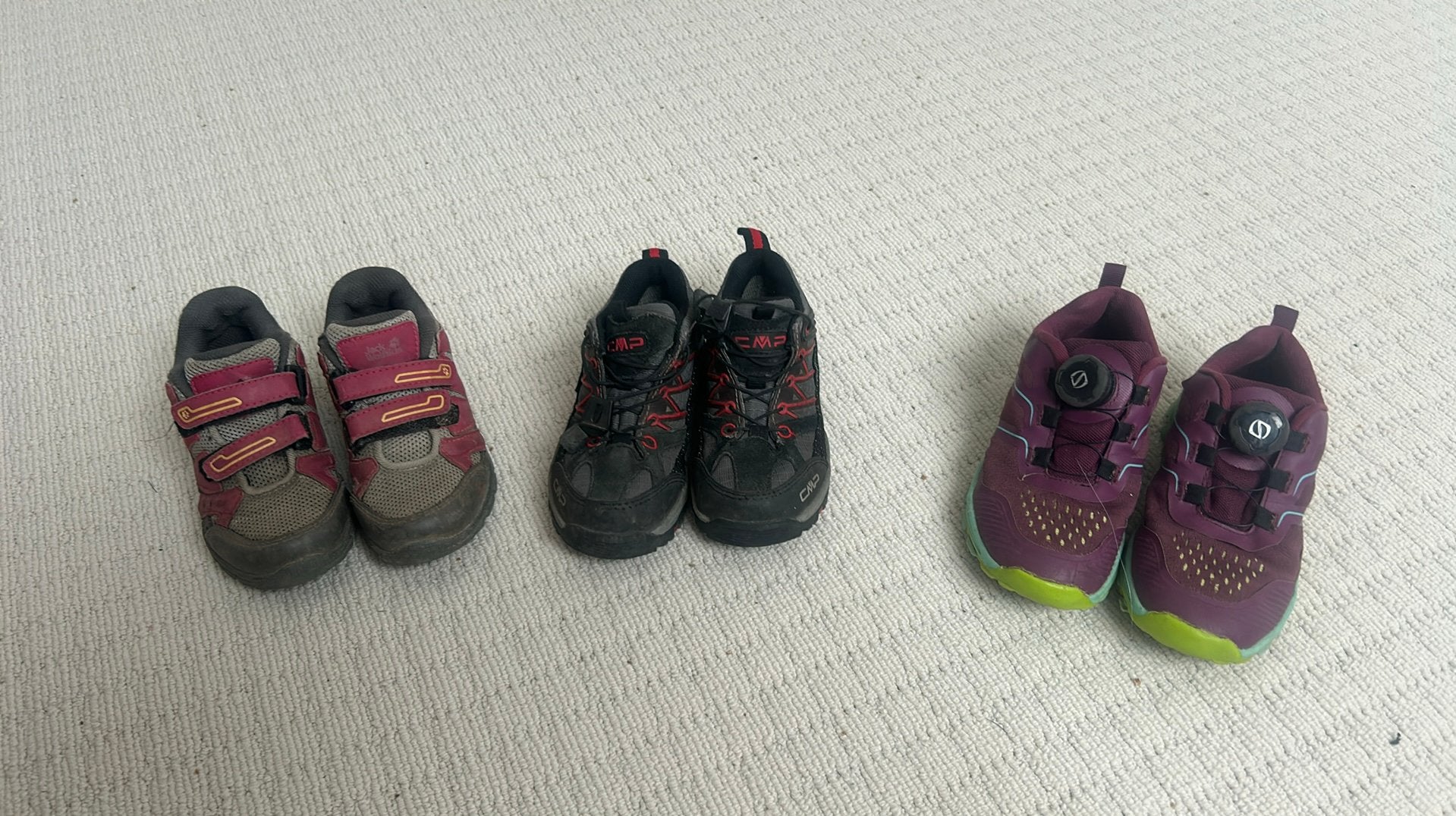 Wandelschoenen kids (maat 27, 28 en 31), Ophalen of Verzenden, Gebruikt, Schoenen