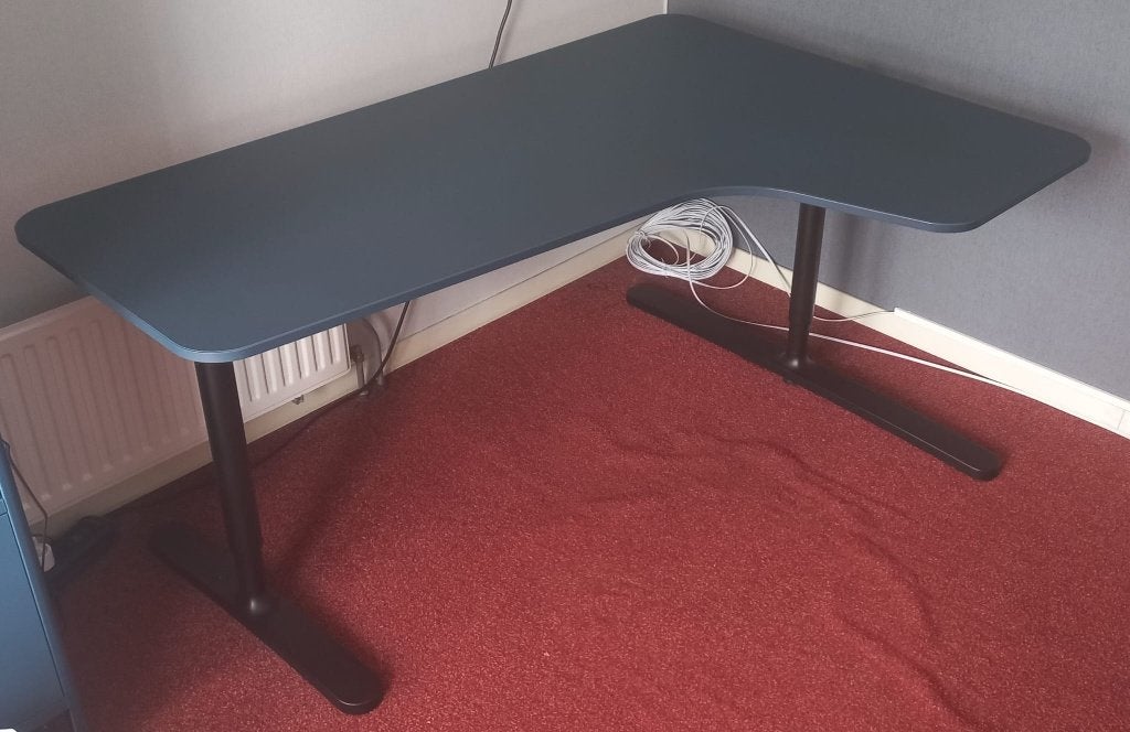 Ikea hoekbureau (Bekant), 160 cm, Hoekbureau, Zo goed als nieuw, IKEA
