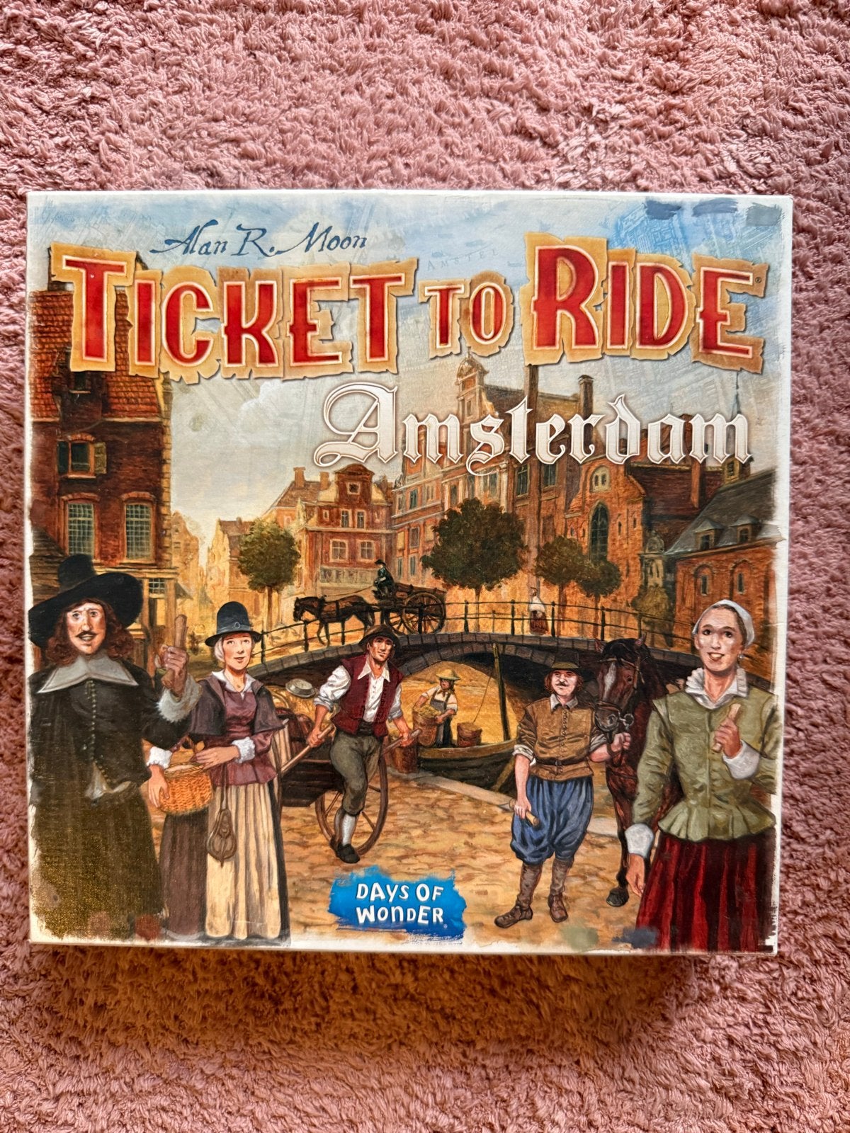 Ticket to Ride Amsterdam - Bordspel, Drie of vier spelers, Ophalen of Verzenden, Zo goed als nieuw, Reisspel