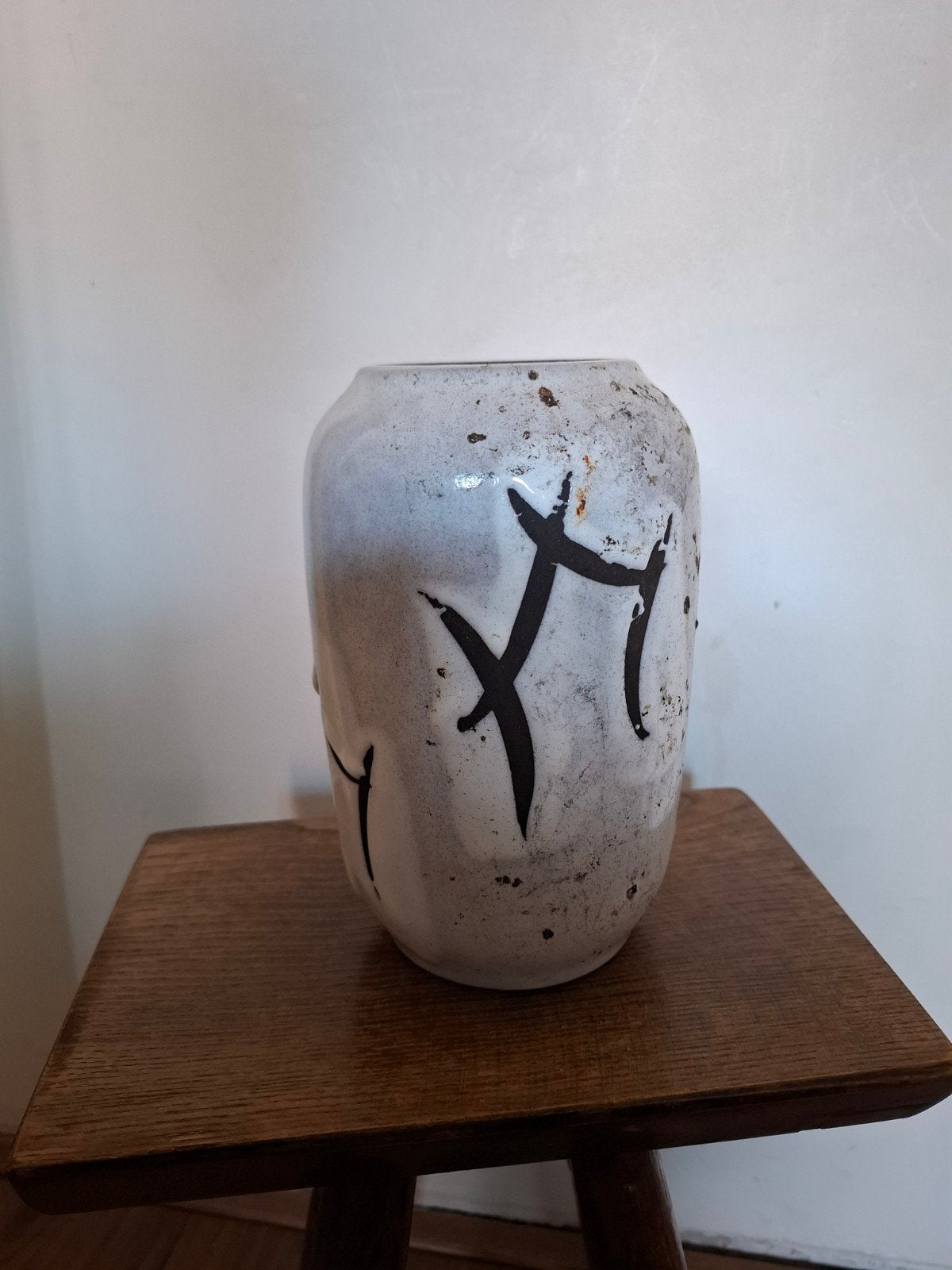 Fab the vintage Scheurich Keramik vase, Ophalen of Verzenden, Gebruikt, Grijs