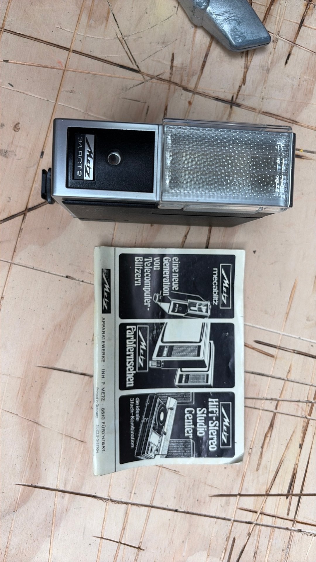 Metz Mecablitz Flitser 34 BCT 2 met handleiding, Ophalen of Verzenden, Gebruikt, Metz