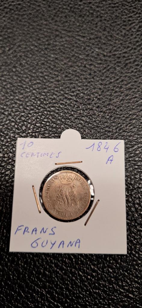 Frand Guyana 10 centimes 1846, Postzegels en Munten, Munten | Afrika, Ophalen of Verzenden, Nigeria