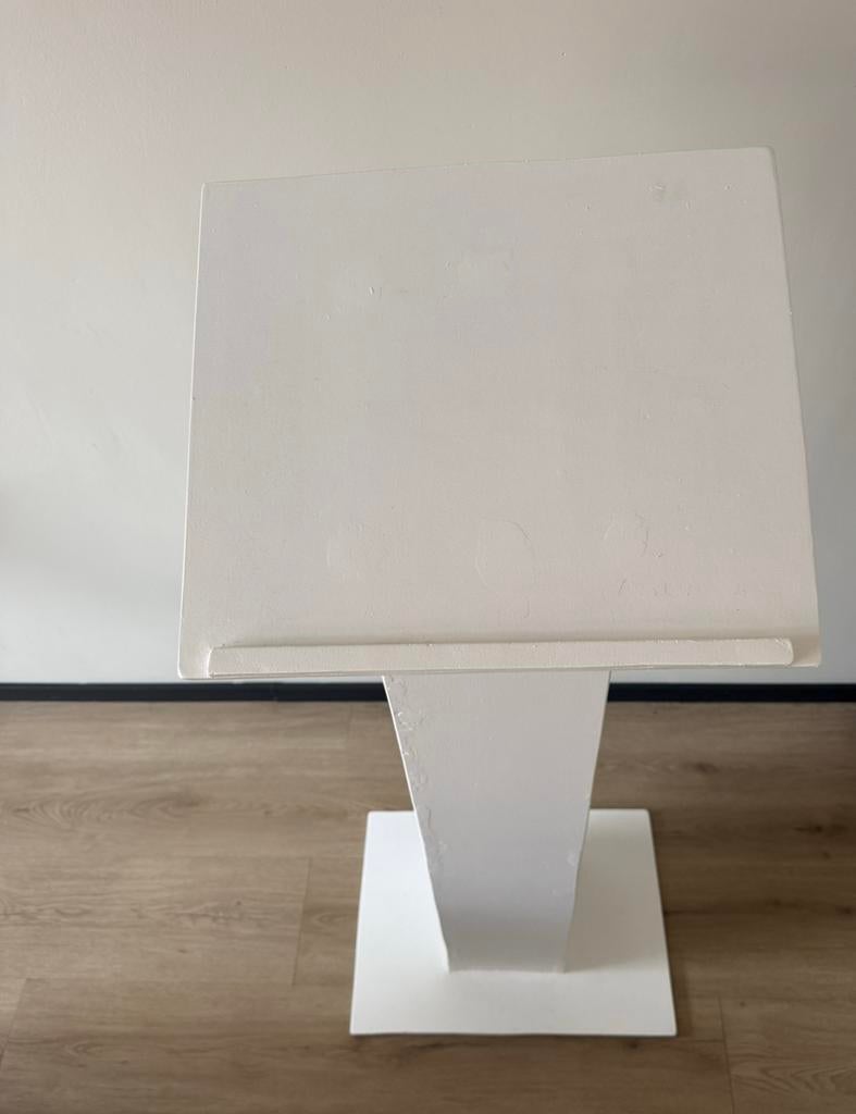 Witte houten katheder te HUUR, Ophalen, Zo goed als nieuw, Rechthoekig