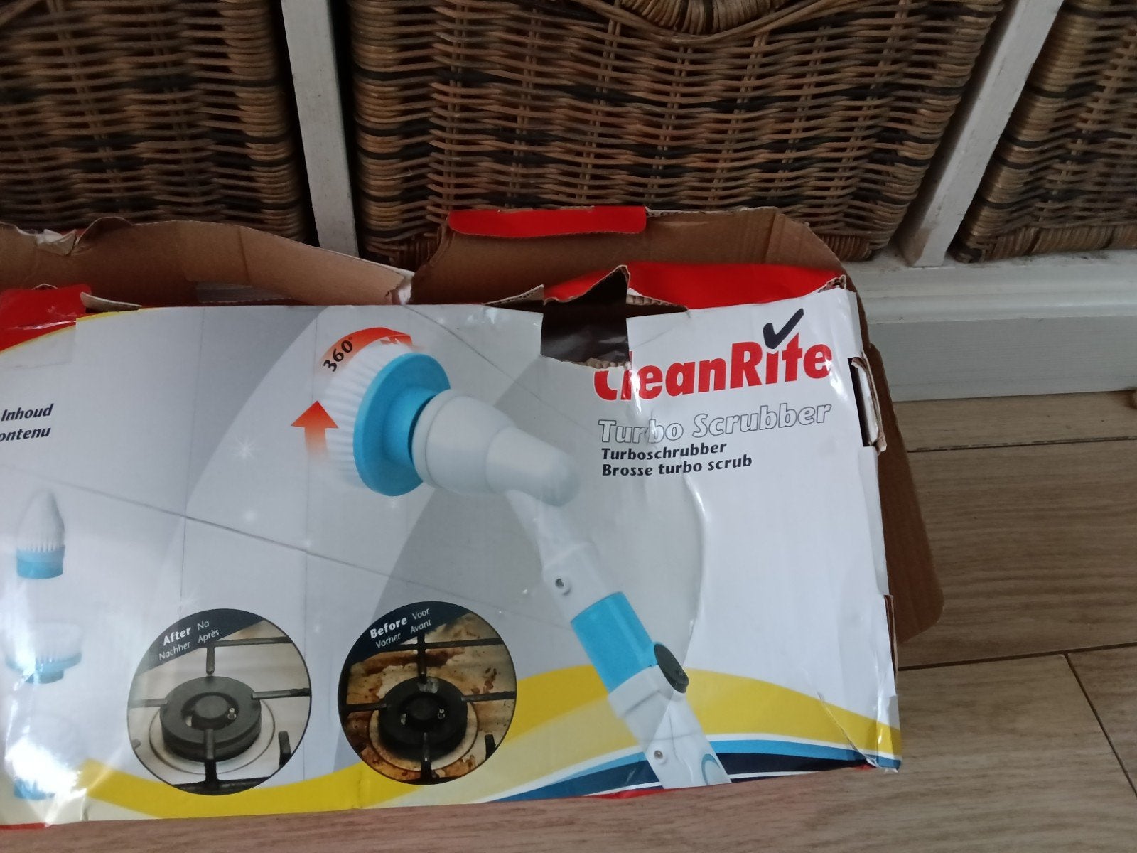 CleanRite Turbo Scrubber - Elektrische Schoonmaakborstel, Huis en Inrichting, Schoonmaakartikelen, Bezem of Borstel, Ophalen of Verzenden