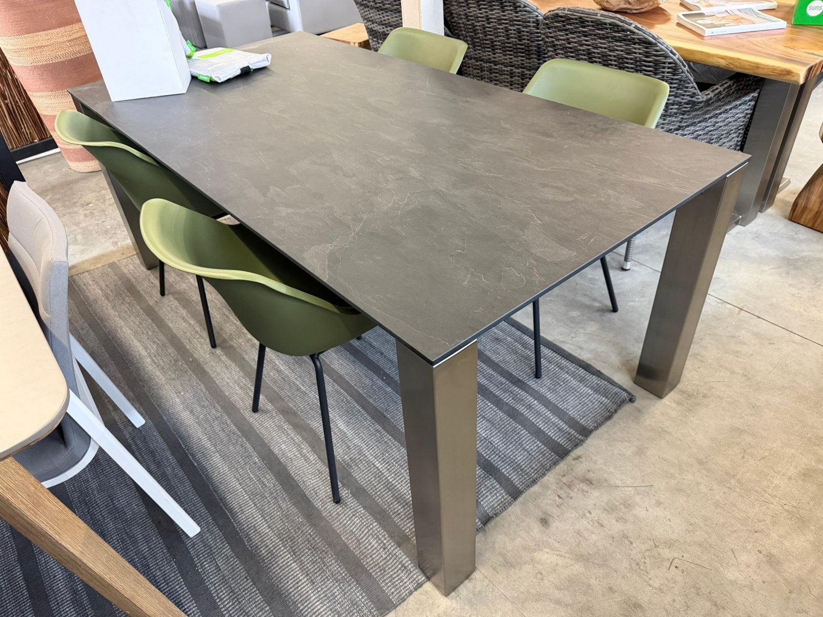 Blikvanger Tuintafel  hoogwaardig RVS + HPL blad, Tuin en Terras, Ophalen, Roystore.nl@gmail.com, Nieuw, Rvs