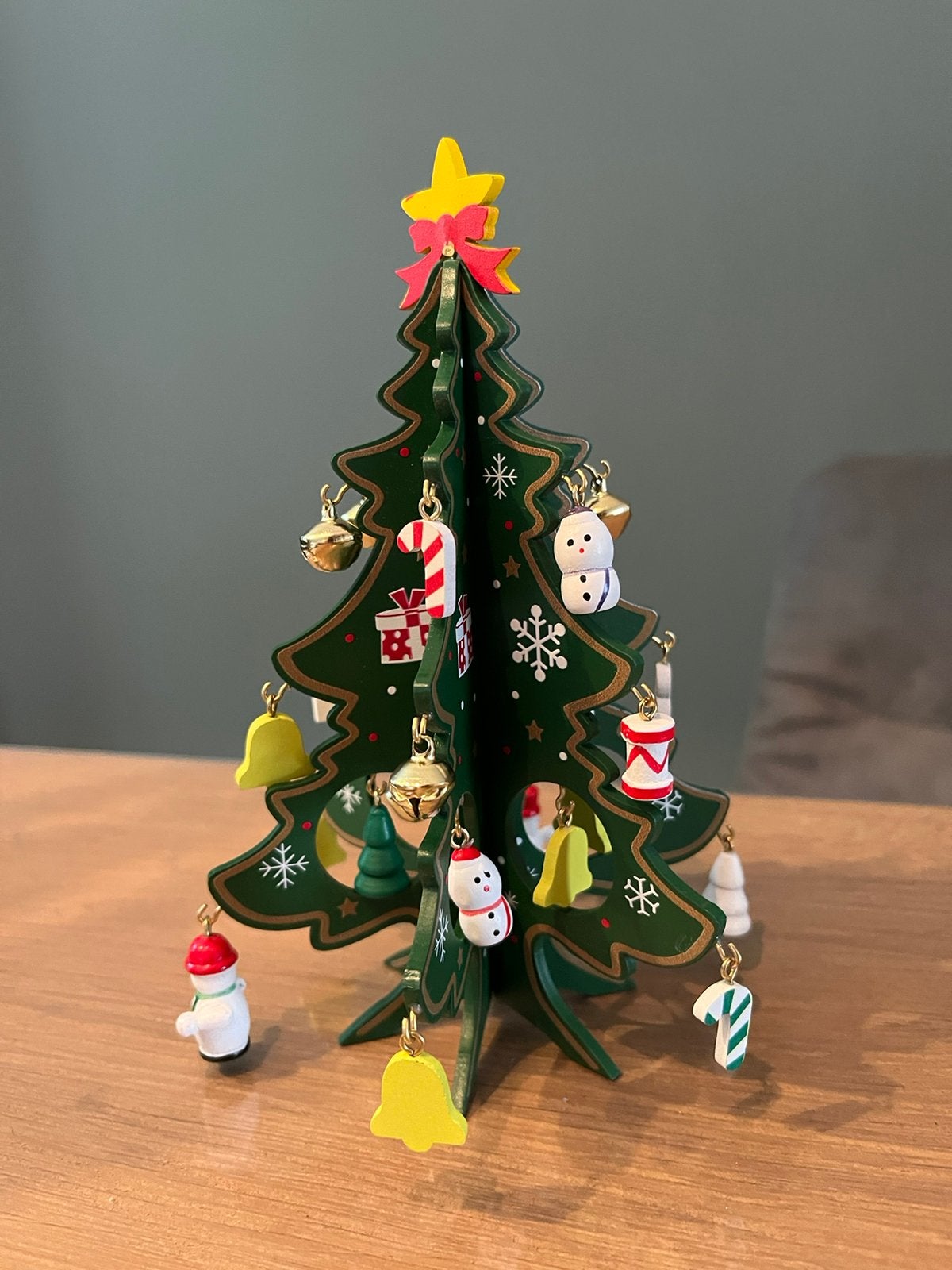 Gaaf houten kerstboompje, Ophalen of Verzenden, Zo goed als nieuw
