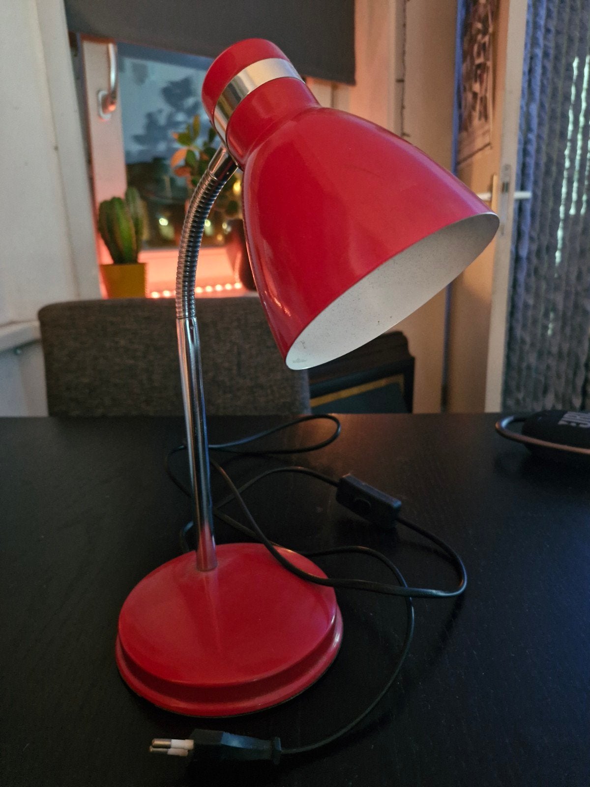 Vintage Lampje 70's Style - Rood, Rood, Ophalen of Verzenden, Vintage