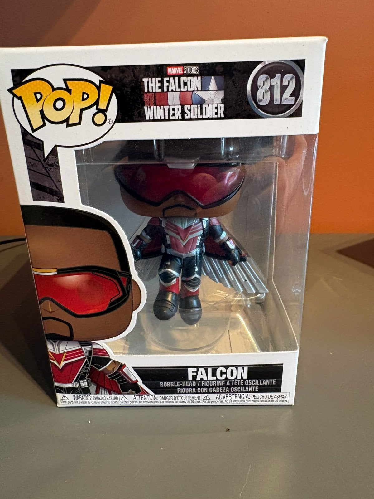 Funko Pop Marvel Falcon #812 The Falcon and Winter Soldier, Verzenden, Zo goed als nieuw