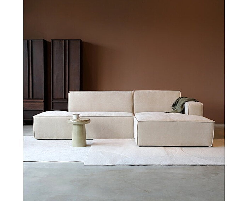 PEPP interiors Hoekbank ENZO chaise longue R, Ophalen, 250 tot 300 cm, Nieuw, Vierpersoons of meer