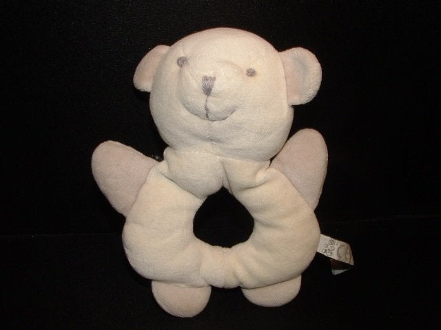 UNITOYS BEER RAMMELAAR VELOURS WIT/GRIJS, CA 16 CM., Ophalen of Verzenden, Nieuw, Overige typen