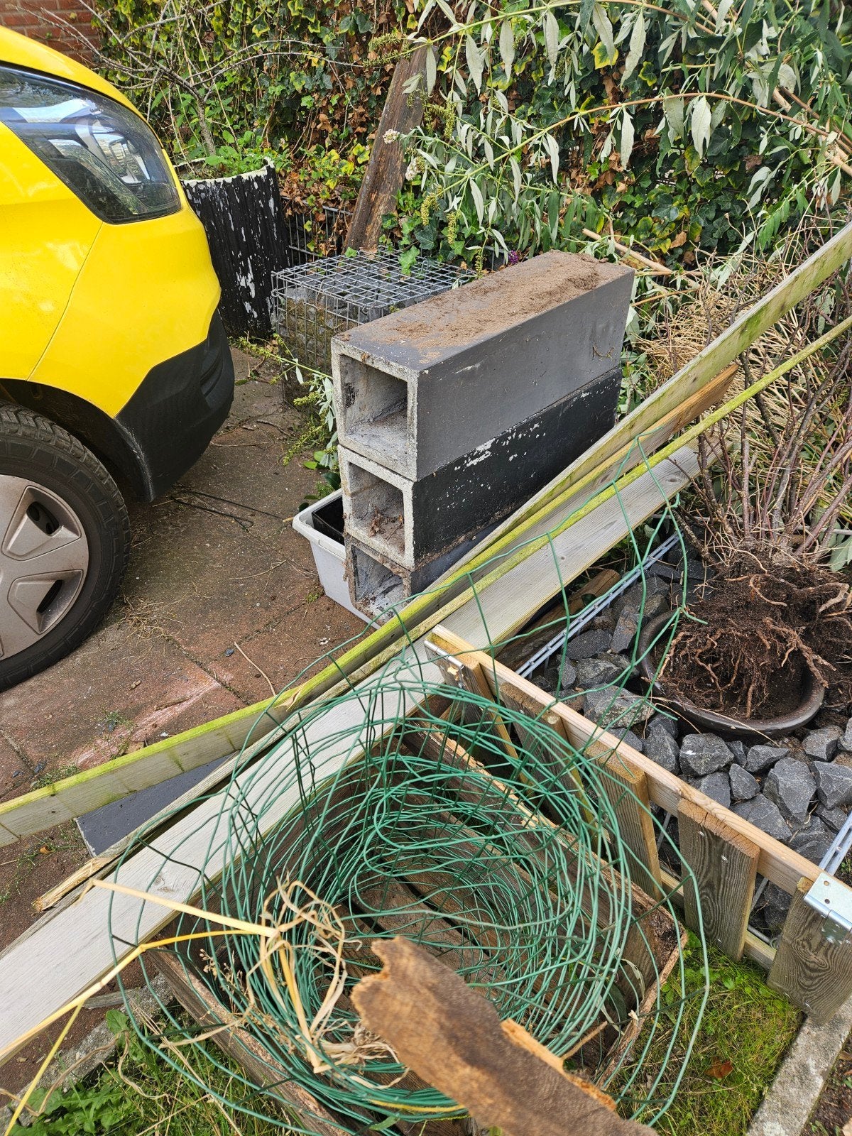 betonnen zuilen diverse hoogts, Tuin en Terras, Gebruikt, Vierkant, Ophalen of Verzenden, Beton