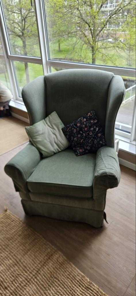 Comfortabele groene fauteuil, Ophalen, Gebruikt, Overige kleuren, Eén