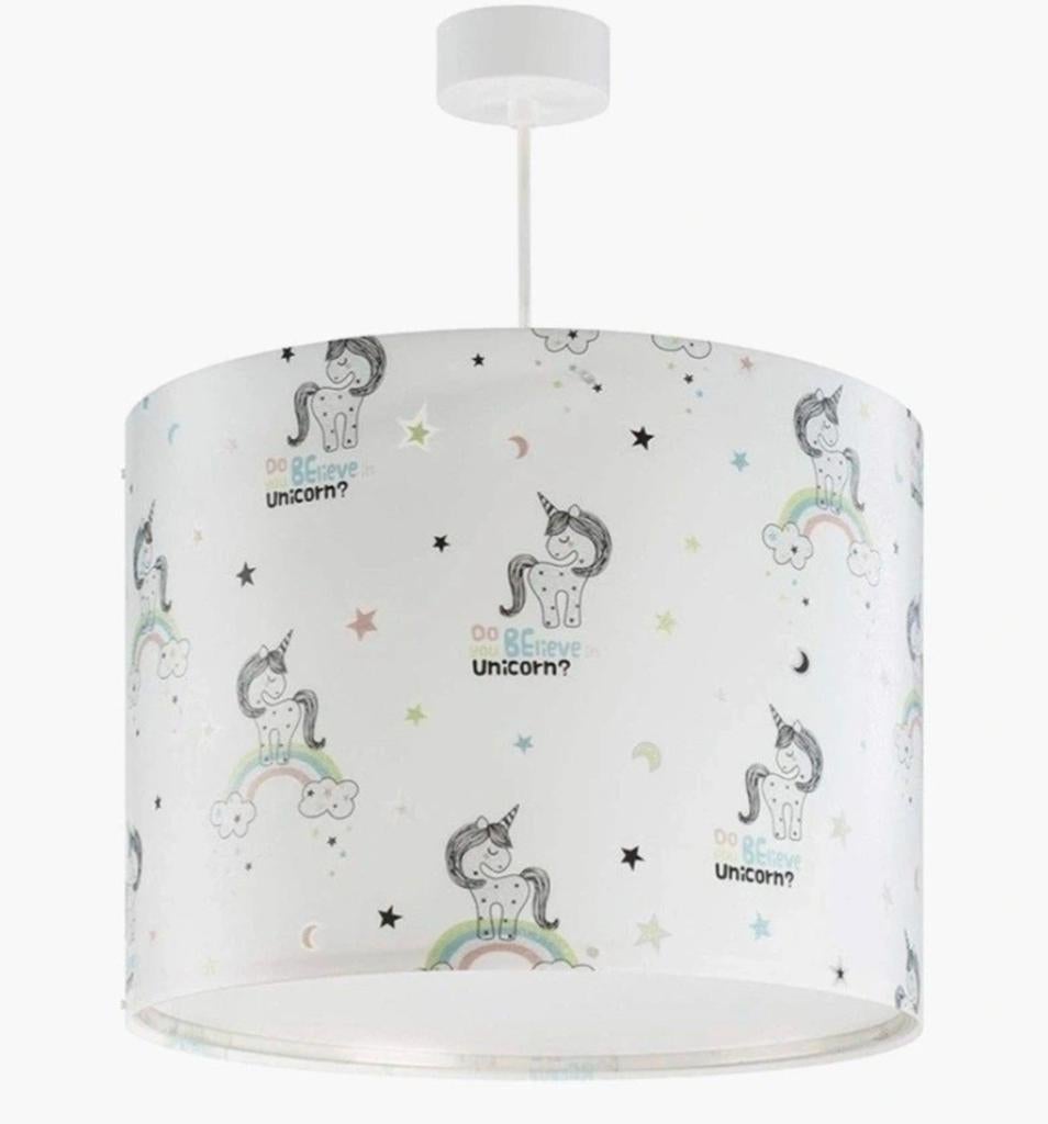 Leuke Dalber hanglamp Unicorns 25 cm wit, Ophalen, Maat 86, Jongetje of Meisje