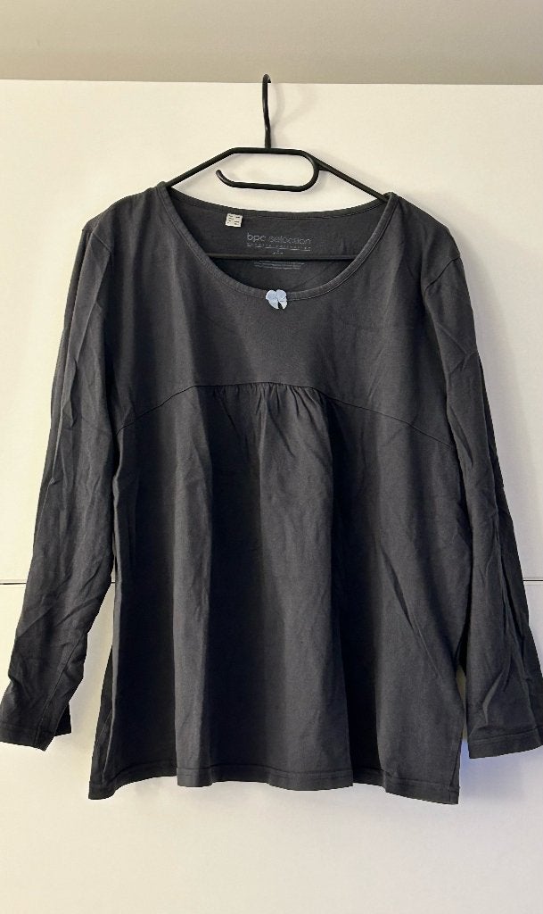 BPC Collection donkerblauw T-shirt met strikje, Blauw, Maat 46/48 (XL) of groter, Ophalen of Verzenden, Zo goed als nieuw
