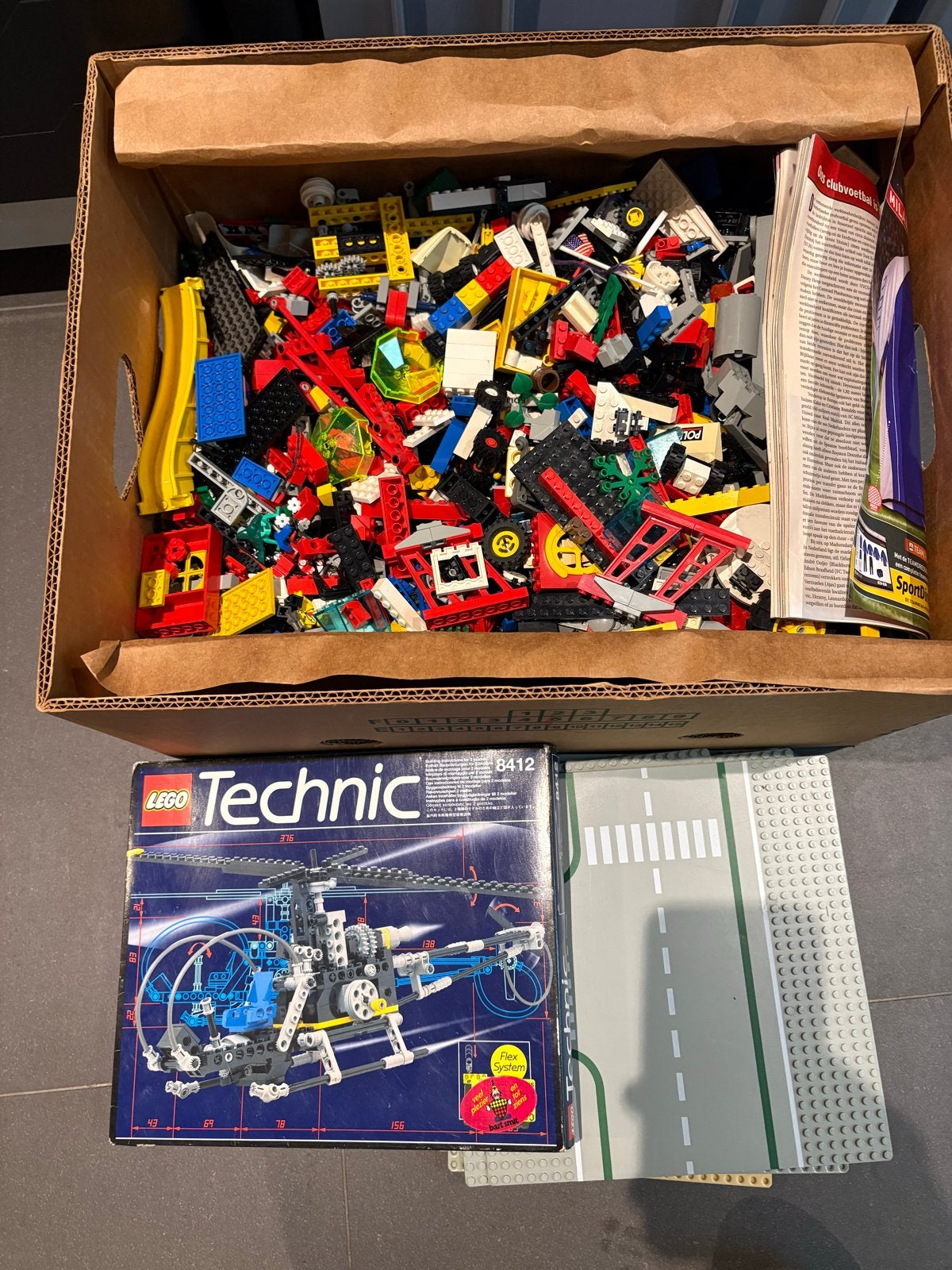 Grote doos LEGO Technic en diverse losse stenen, Kinderen en Baby's, Speelgoed | Duplo en Lego, Gebruikt, Lego, Ophalen of Verzenden