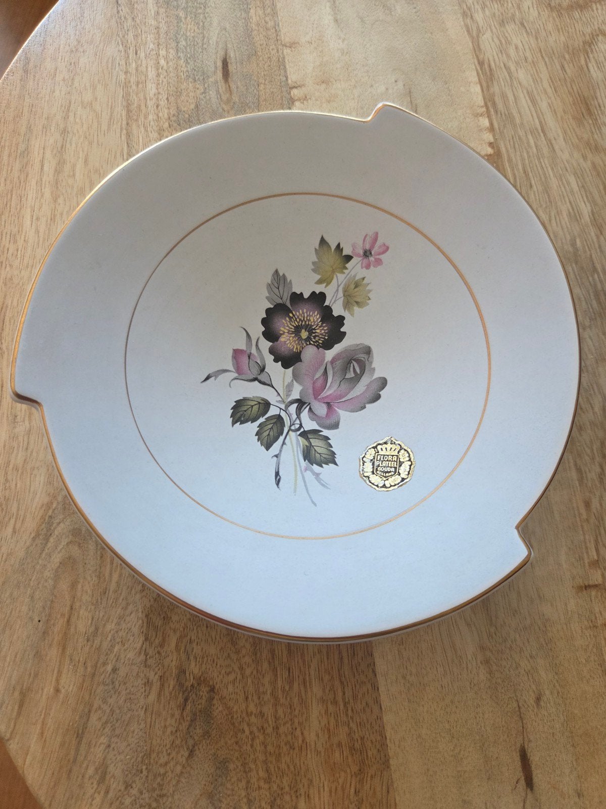 Kwatta Bonbonschaaltje – Flora Gouda Plateel (Jaren '50/'60), Ophalen of Verzenden