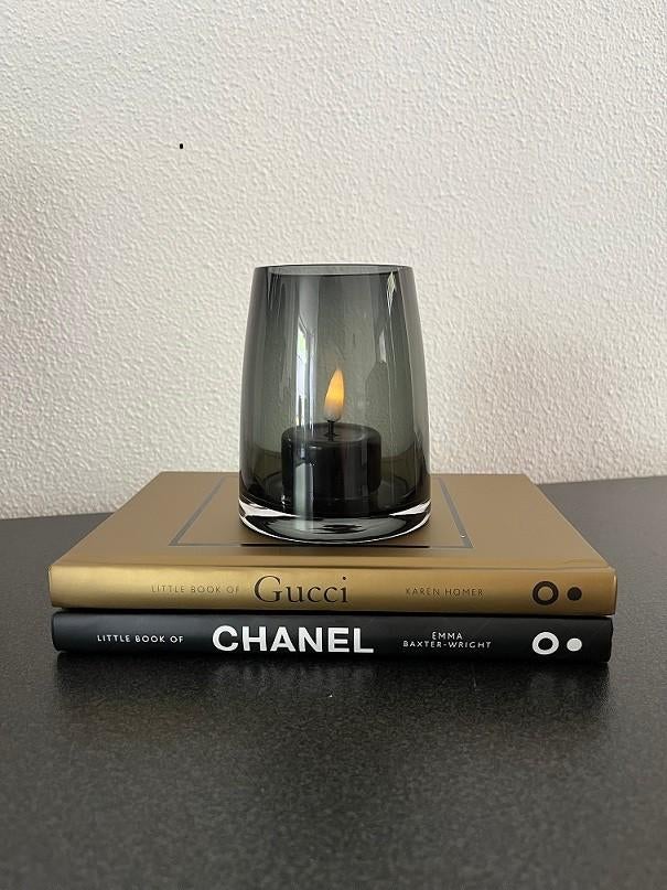 Luxury Windlicht Grey Smoke Luxe Nieuw!, Overige materialen, Overige kleuren, Nieuw, Ophalen of Verzenden