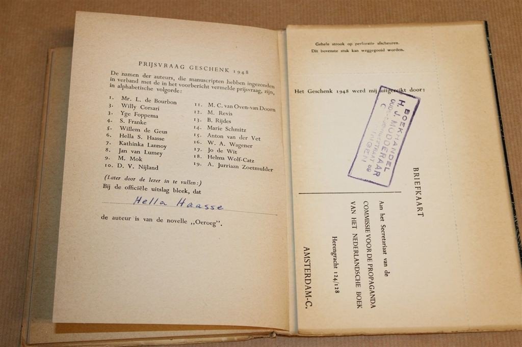 Oeroeg — Hella Haasse, Boekenweekgeschenk 1948, Boeken, Boekenweekgeschenken, Ophalen of Verzenden, Gelezen