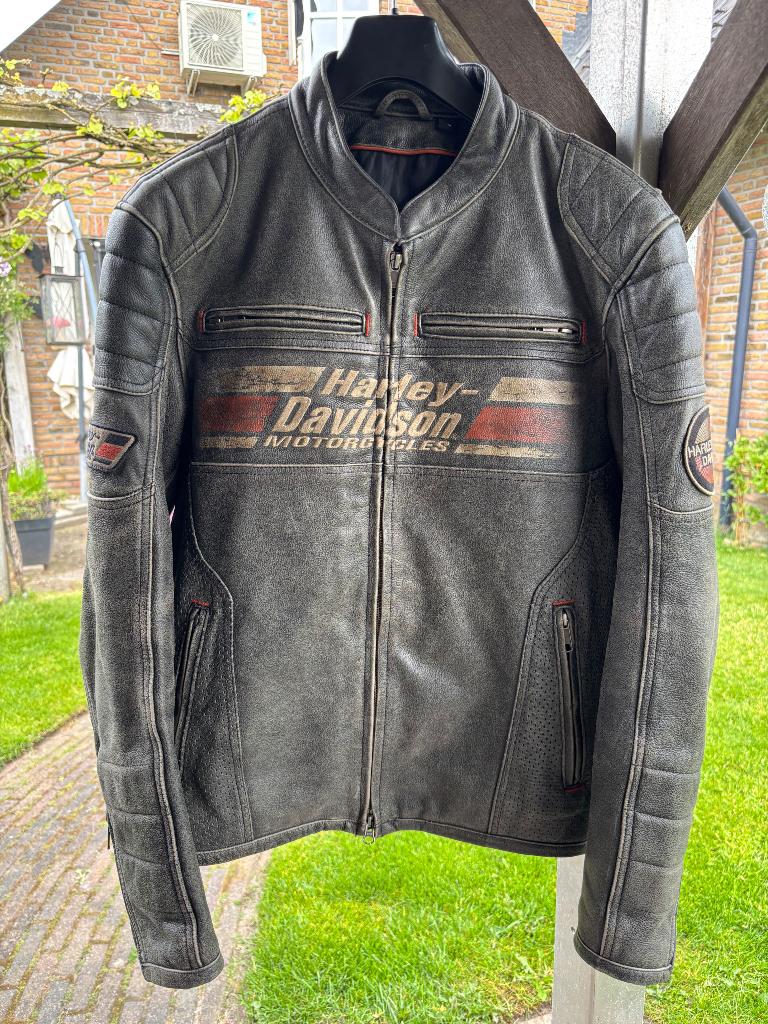 Harley-Davidson Men’s Astor Patches Distressed Leather mt.M, Motoren, Kleding | Motorkleding, Heren, Jas | leer, Harley Davidson