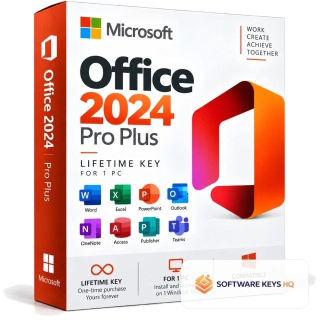 Microsoft Office 2024 Pro Plus — Lifetime Key, Computers en Software, Ophalen of Verzenden, Zo goed als nieuw, Access, Android