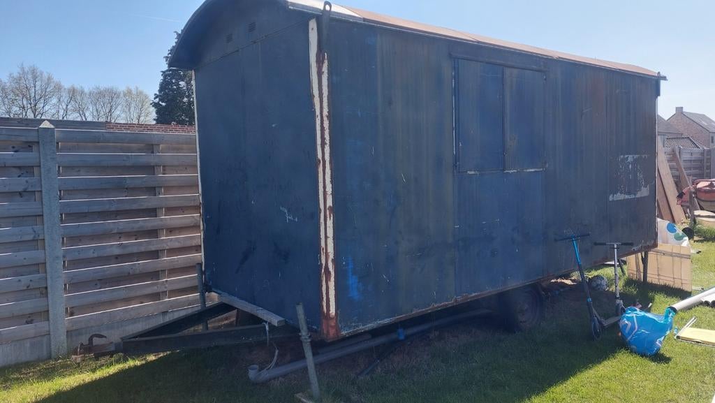 Bouwkeet / Schaftkeet / Pipowagen - Opknapper, Ophalen, Gebruikt