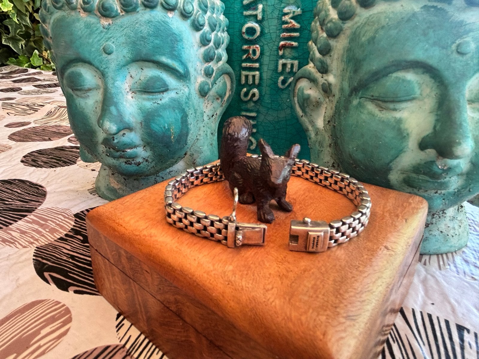 Buddha to Buddha Unisex Armband Zilver, Sieraden, Tassen en Uiterlijk, Armbanden, Ophalen, Gebruikt, Zilver
