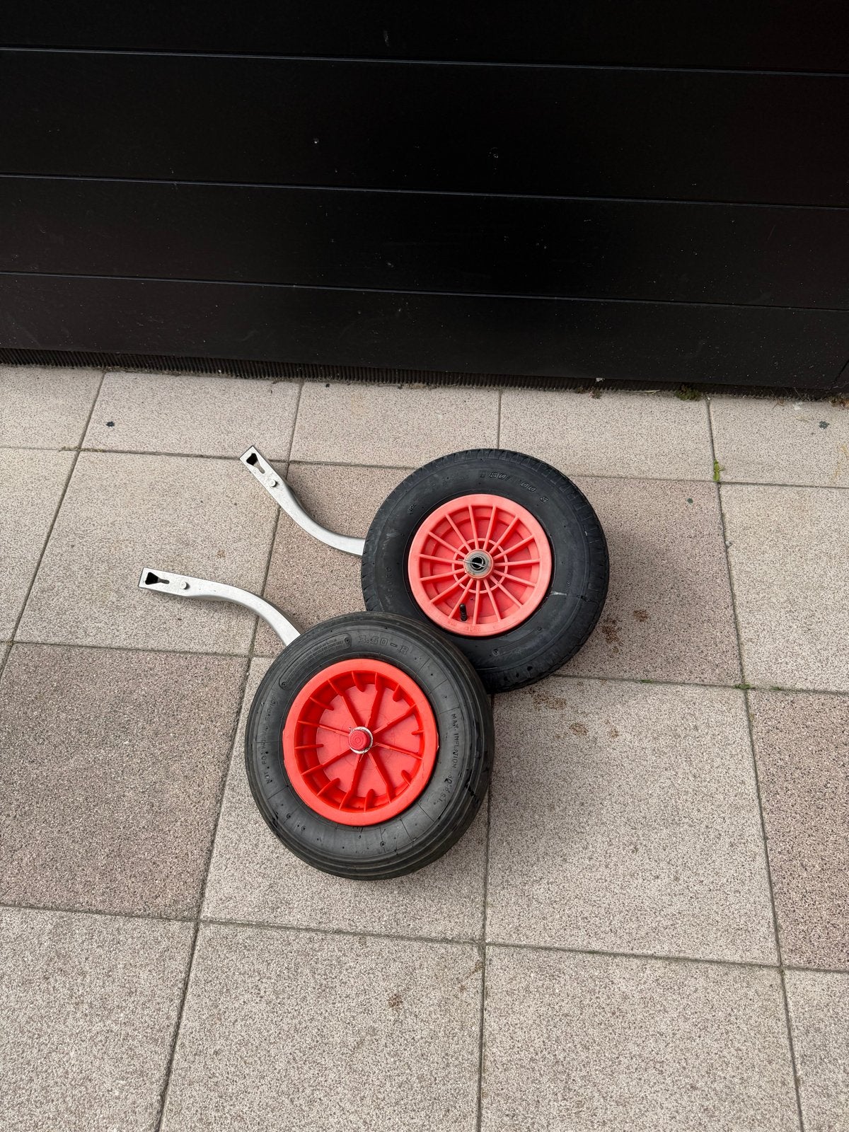 Strandwielen voor rubberboot, Watersport en Boten, Ophalen of Verzenden, Gebruikt, Overige typen