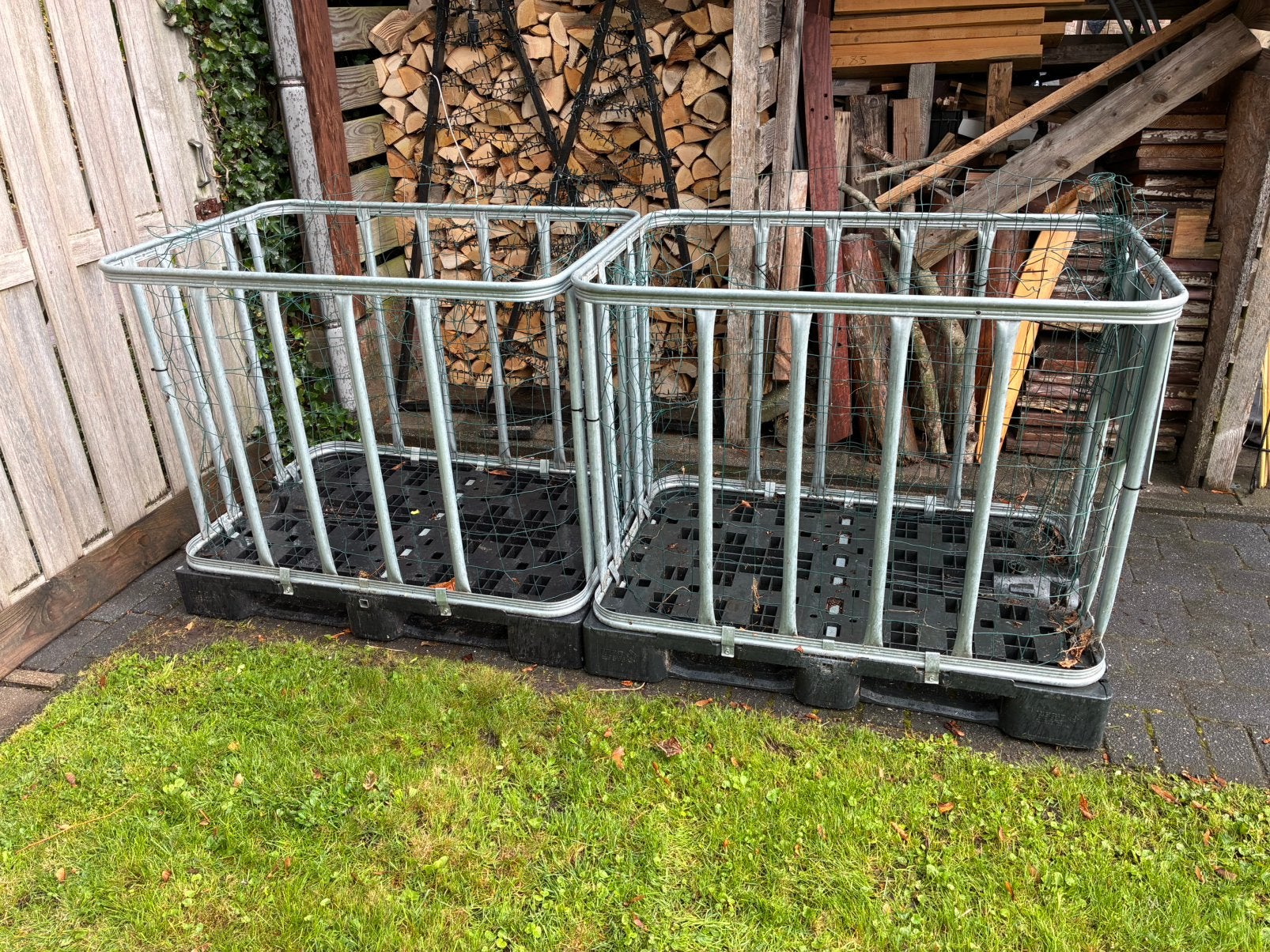 IBC kratten met kunststof pallet., Ophalen, 100 cm of meer, 60 cm of meer, 50 cm of meer