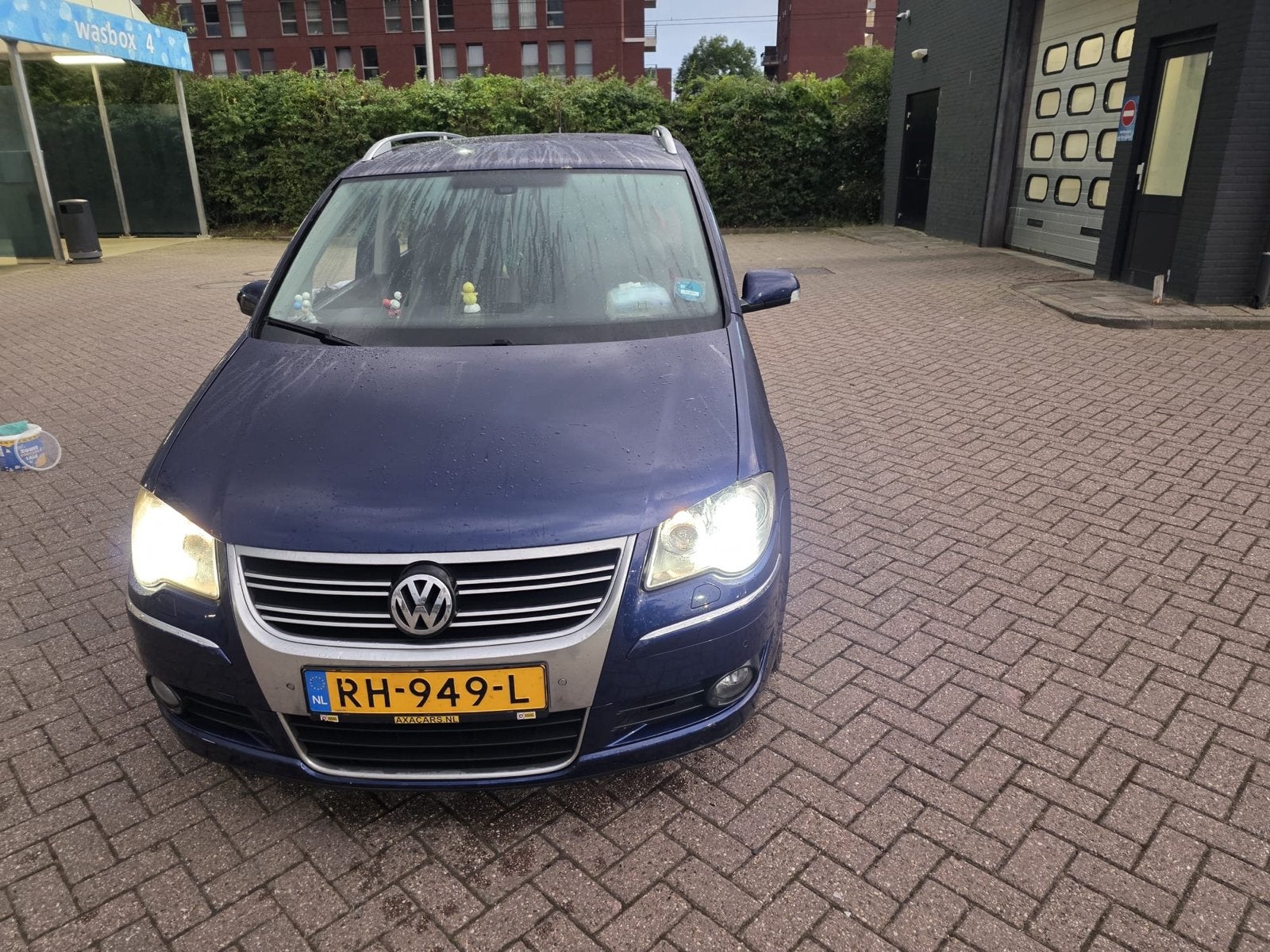 Volkswagen tauran te koop, Auto's, Stof, Blauw, Grijs, Particulier