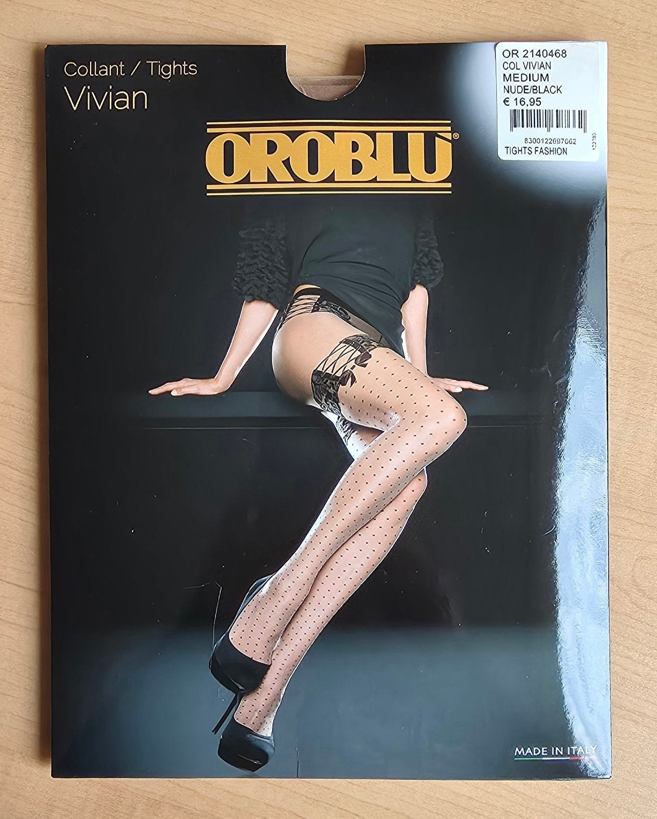 Oroblu Vivian Collant / Panty - Nude/Zwart - Maat M, Nieuw, Maat 40/42 (M), Oroblu, Panty