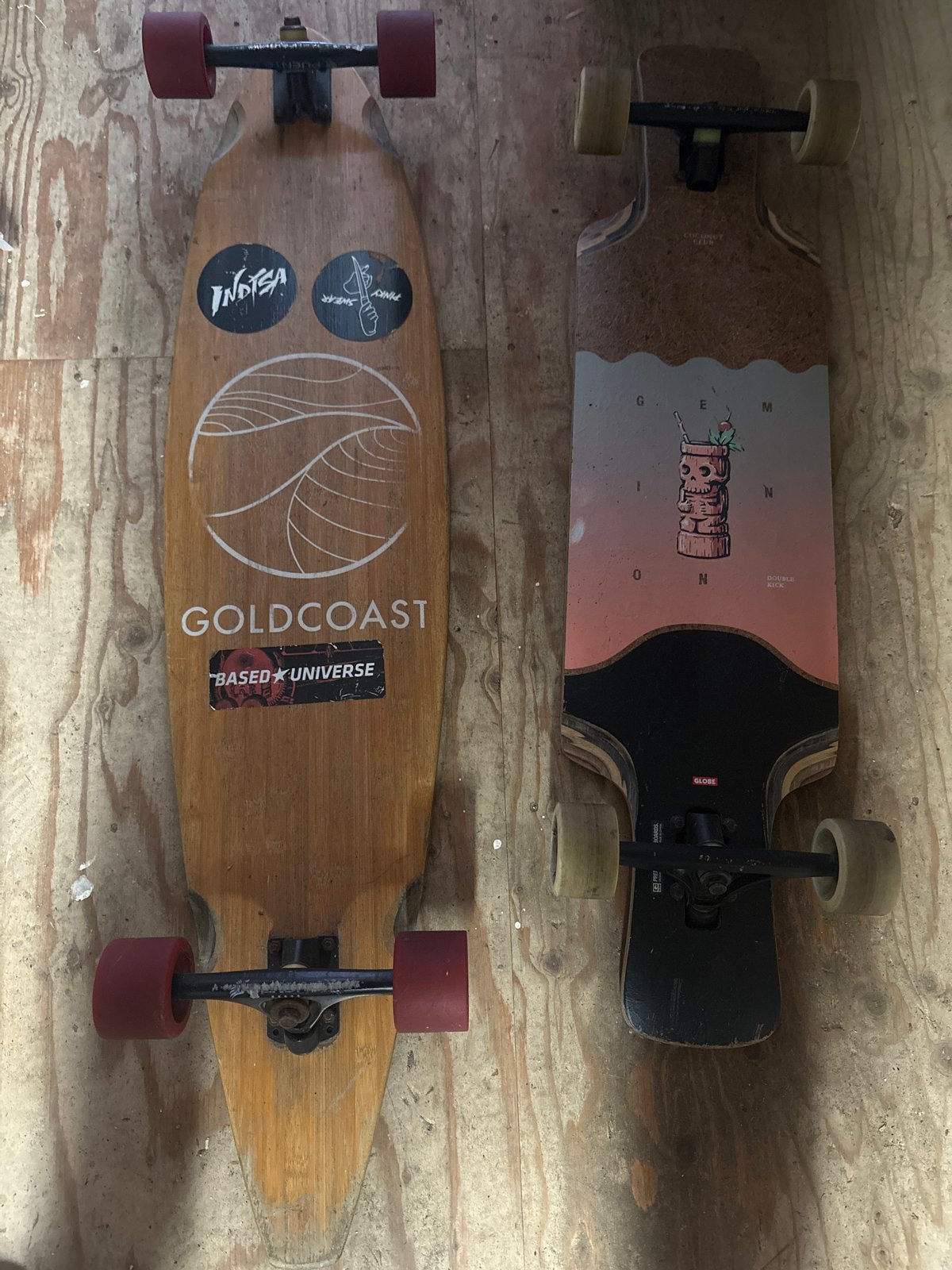 Goldcoast Road & Geminon Longboards, Ophalen of Verzenden, Gebruikt, Skateboard, Longboard