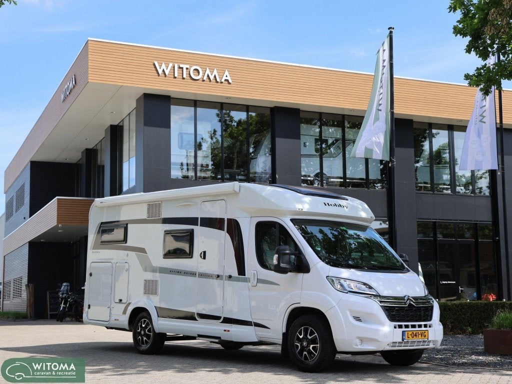 Hobby Optima Ontour V65 GE, Koelkast, Standaard zit, Luifel, Hobby