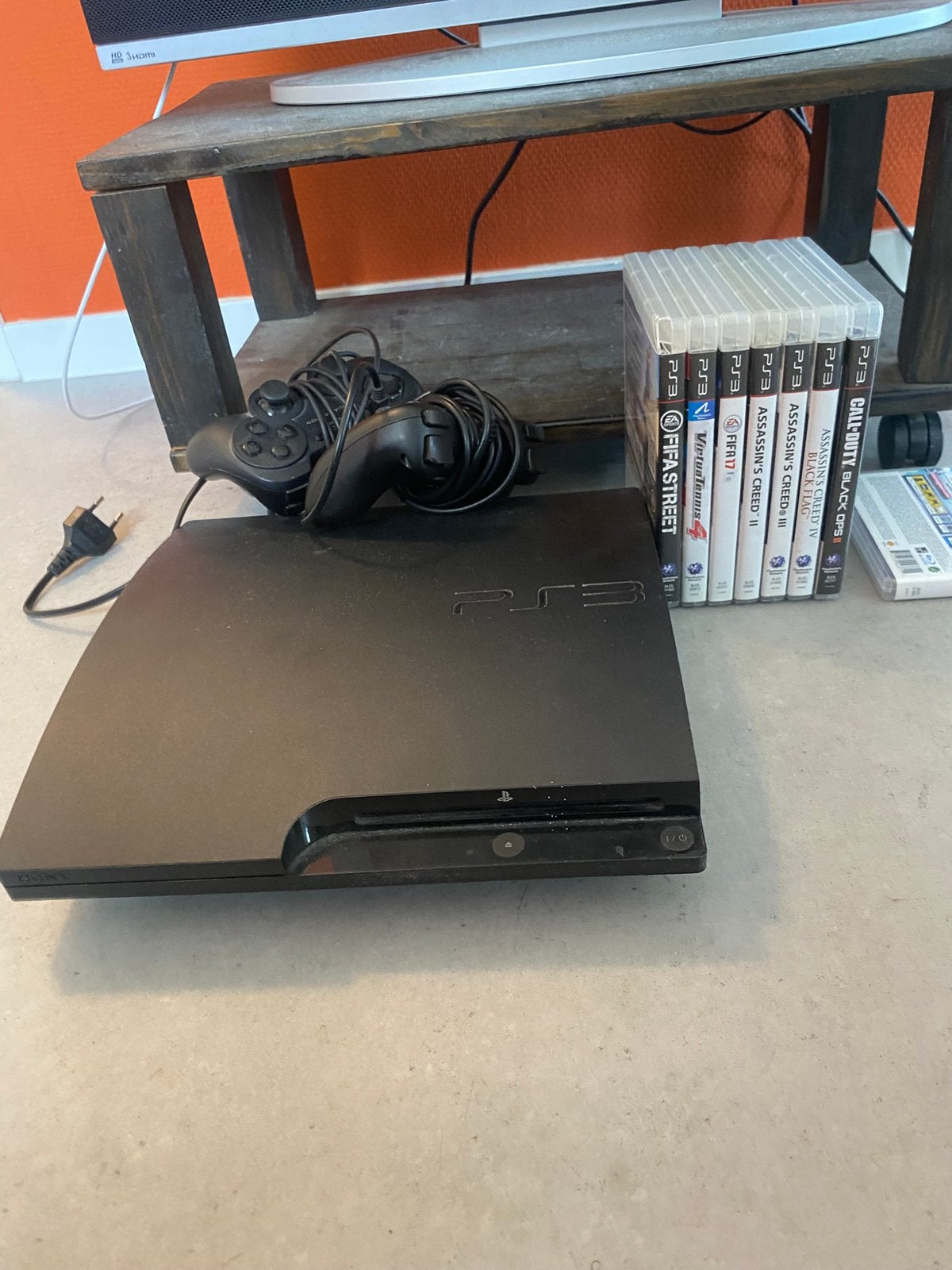 Playstation 3 met controllers en spellen, Ophalen, Zo goed als nieuw, Met 2 controllers, Slim