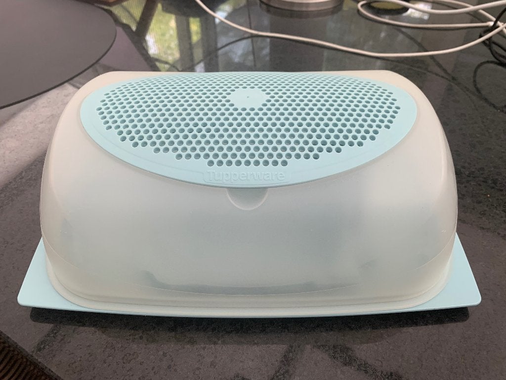 Vershouddoos voor kaas van Tupperware, Ophalen of Verzenden, Zo goed als nieuw, Blauw, Bewaardoos