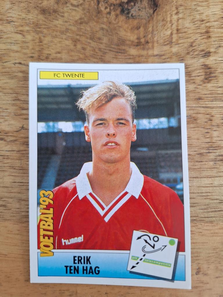 Erik ten Hag Voetbal '93 Panini plaatje FC Twente, Ophalen of Verzenden