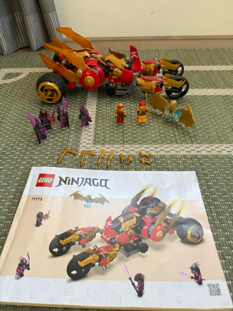 Lego Ninjago 71773 - Zane's Gouden Draken Jet, Ophalen of Verzenden, Zo goed als nieuw, Complete set, Lego