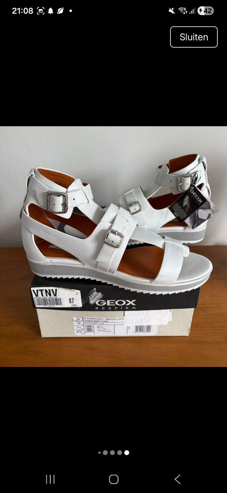 Nieuwe sandalen Geox 41, Ophalen of Verzenden, Nieuw, Sandalen of Muiltjes