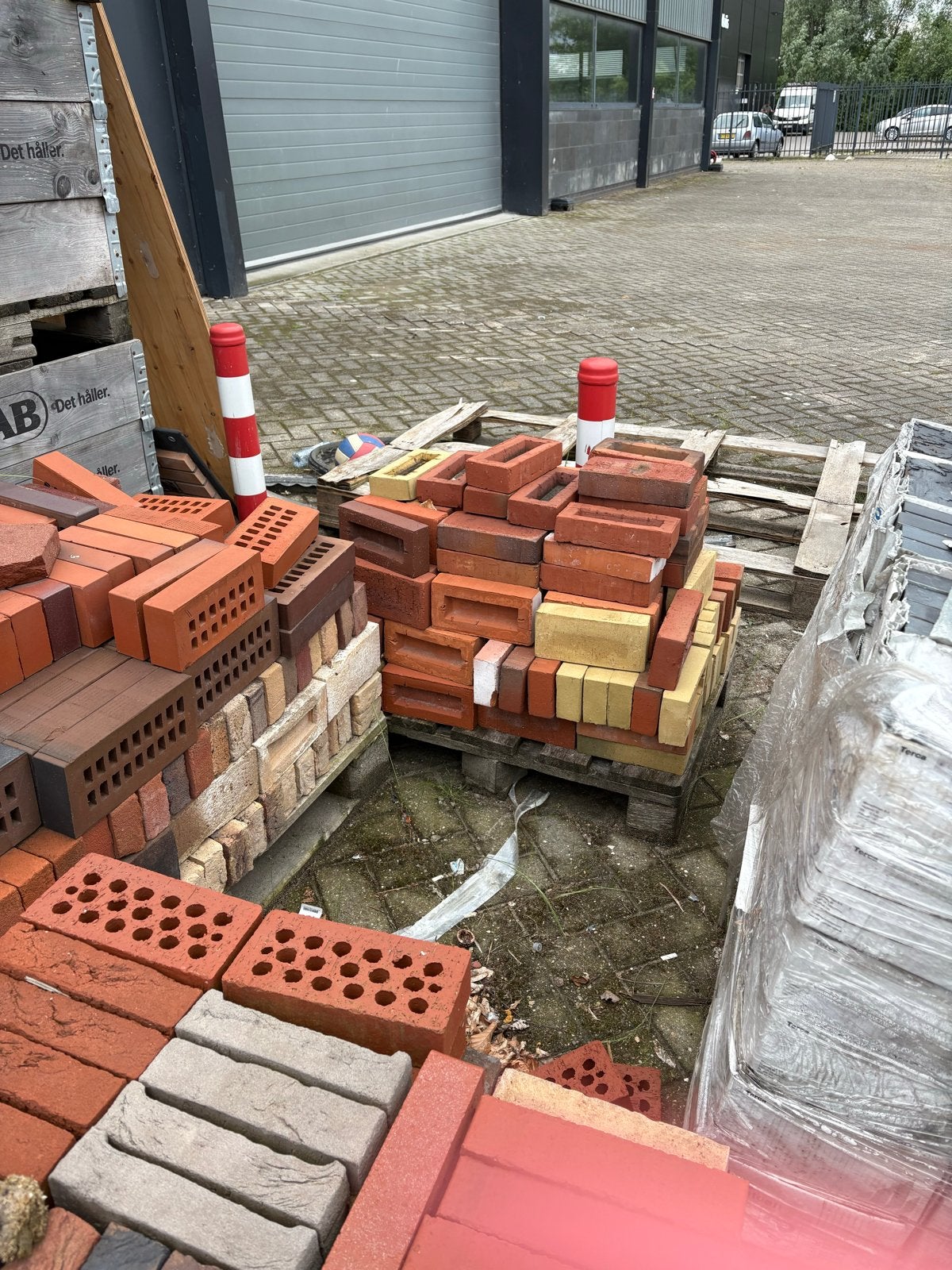 Vuilwerk pallets - Diverse bakstenen per pallet, Ophalen, Gebruikt, Bakstenen