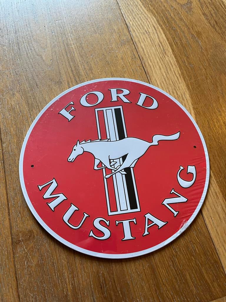 Metalen Ford Mustang bord - Nieuw, 21 cm