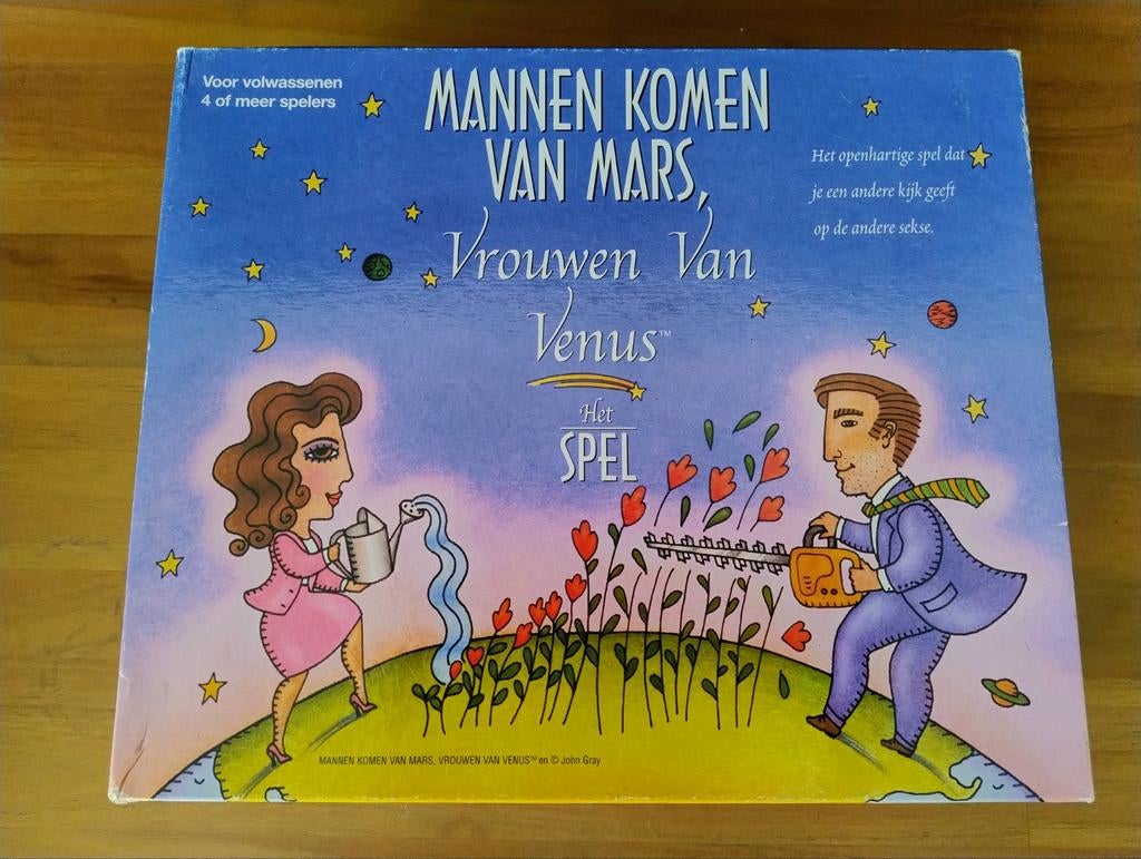 Mannen Komen Van Mars, Vrouwen Van Venus - Het Spel, Vijf spelers of meer, Ophalen of Verzenden, Gebruikt, John Gray