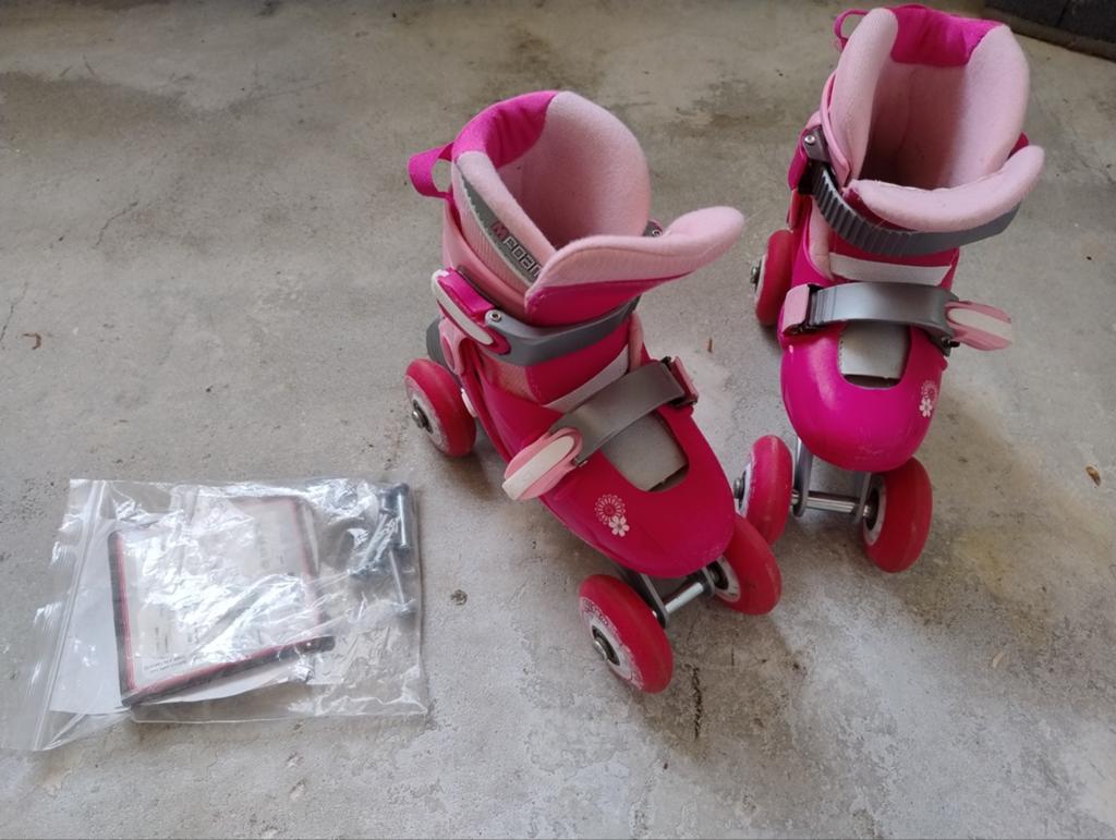 Nijdam 3-in-1 skeelers maat 27-30 met skate bescherming set, Kinderen en Baby's, Speelgoed | Buiten | Rolschaatsen, Ophalen, Gebruikt