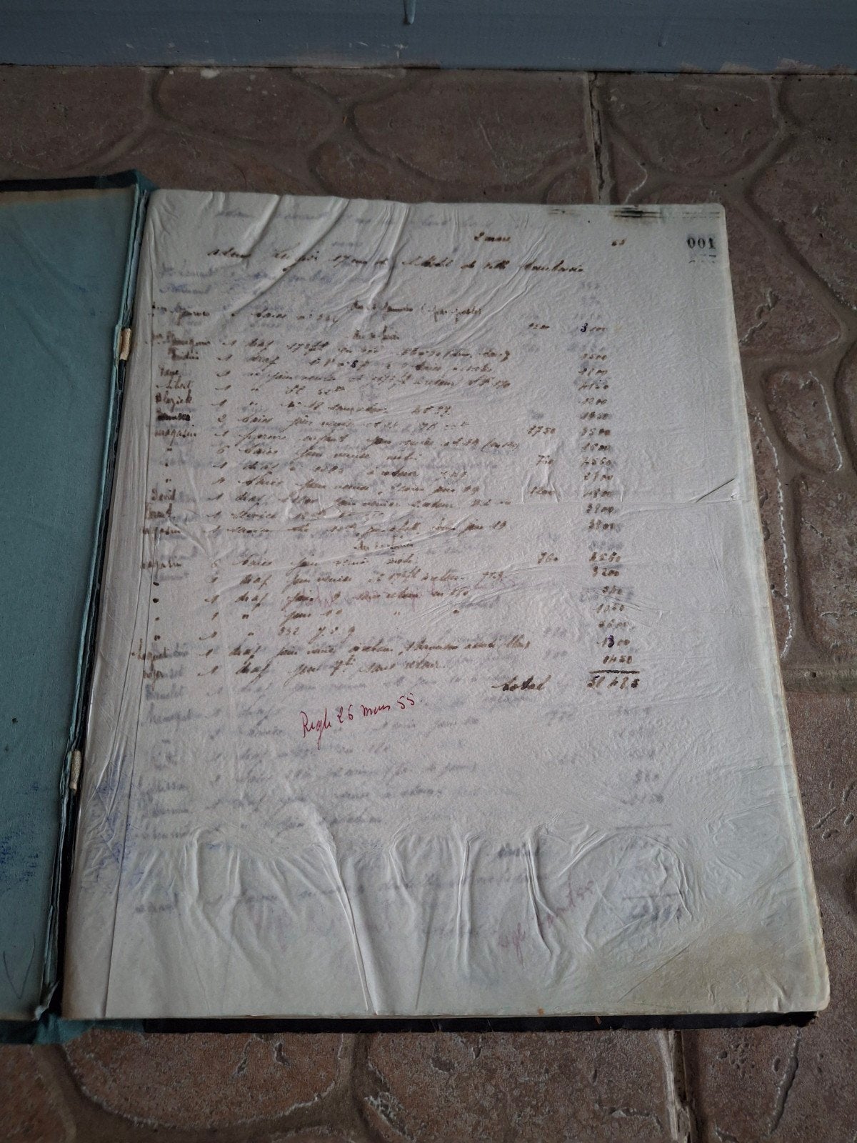 Antiek Frans handgeschreven Copie de Lettres boek, Antiek en Kunst, Antiek | Boeken en Bijbels, Ophalen of Verzenden, Onbekend