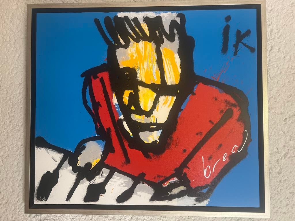 Originele Herman Brood E.A. – gesigneerd – 77 x 87 cm, Antiek en Kunst, Kunst | Schilderijen | Modern, Ophalen of Verzenden