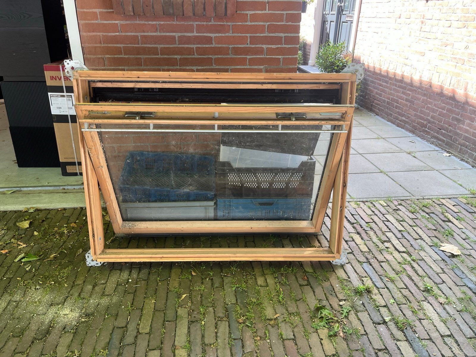 Velux GGL U04 - 3059 Dakraam blank gelakt met toebehoren, Doe-het-zelf en Verbouw, Glas en Ramen, Ophalen, Gebruikt, 80 tot 120 cm