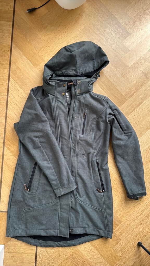 Human Nature Softshell Jas Dames maat L, Kleding | Dames, Jassen | Winter, Ophalen of Verzenden, Gedragen, Maat 42/44 (L), Grijs
