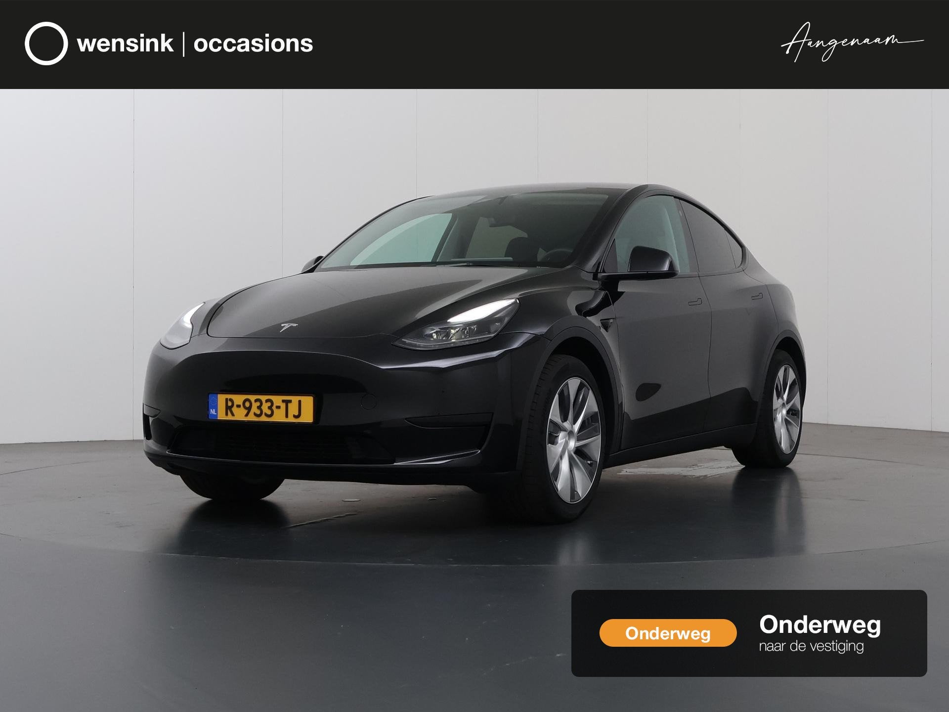 Tesla Model Y RWD 58 kWh | Panoramadak | 360° Camera | Stoe, Auto's, Automaat, 238 pk, Gebruikt, Zwart