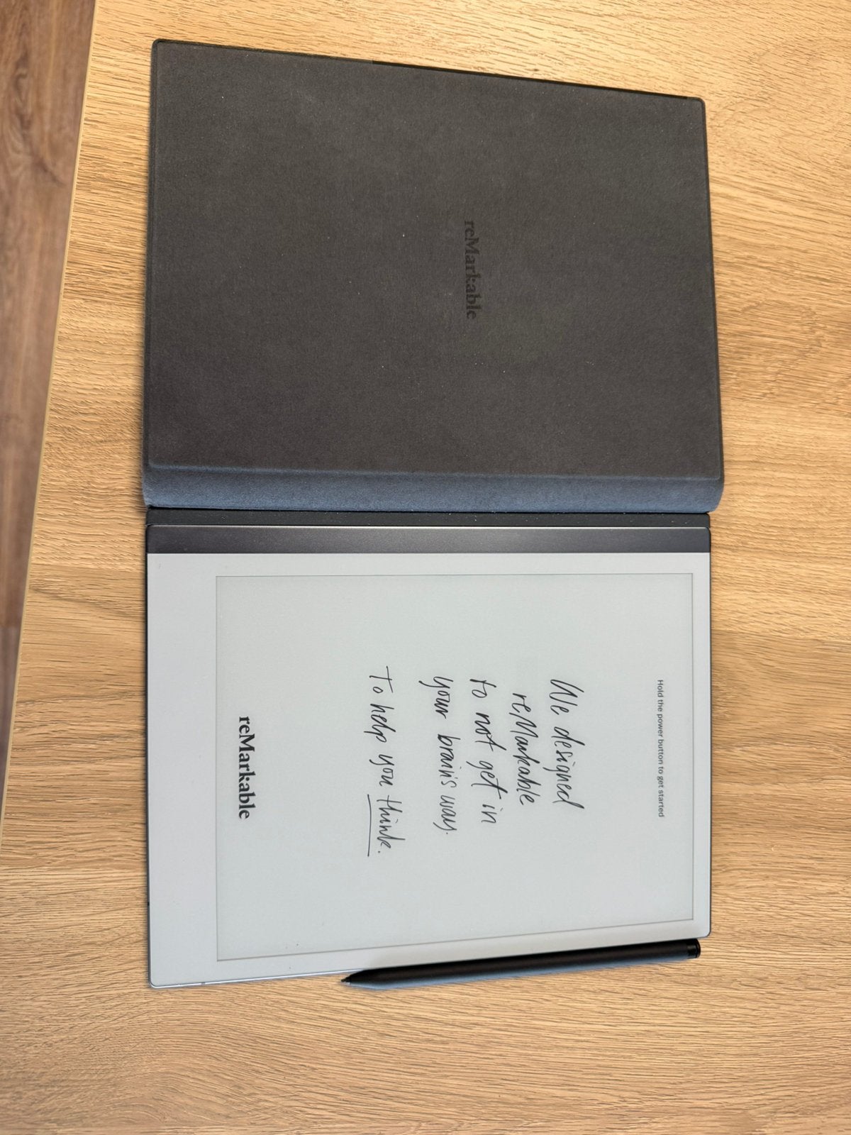 reMarkable 2 + Marker Plus + Book Folio Leather Black, Computers en Software, Tekentablets, Ophalen of Verzenden, Zo goed als nieuw