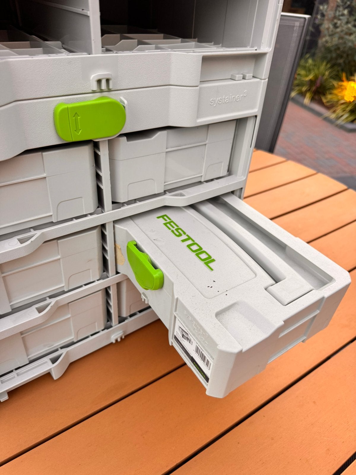 Festool Systainer³ SYS3-SORT/6 (2x) + 6x SYS-MINI 1 TL, Doe-het-zelf en Verbouw, Gereedschapskisten, Ophalen, Zo goed als nieuw